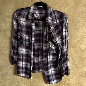 Plaid shirt | Maroon